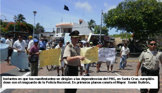 Pescadores realizaron marcha pacífica exigiendo salida de funcionario del PNG