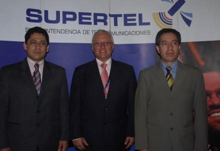 Funcionarios de la Supertel durante Jornada de Telecomunicaciones
