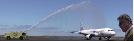 Cumplido vuelo inaugural de LAN a San Cristóbal