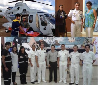 Reconocimiento a la Armada por soporte a la salud en Galápagos