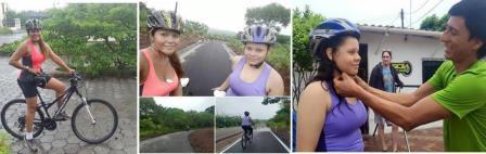 Ruta de ciclismo hacia la parroquia El Progreso