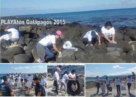 Más de 5 mil kilos de basuras recolectados en Playatón Galápagos 2015