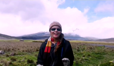 Ruta al volcán Antisana en Ecuador